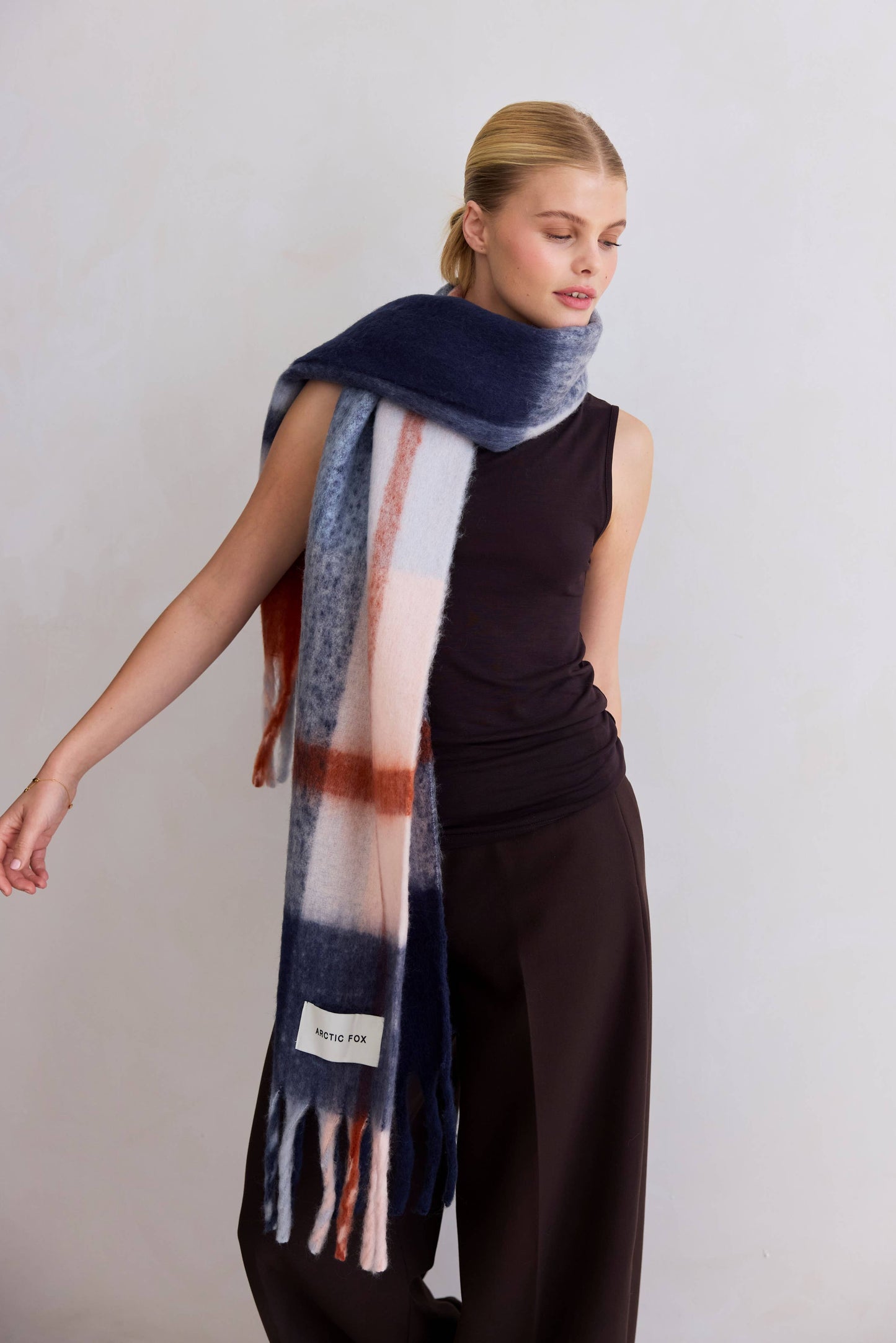 100% Recycled Scarf | Winter Lagoon