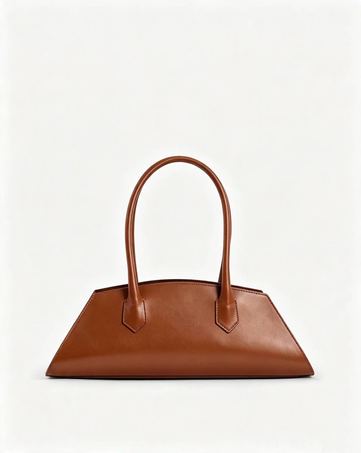 Italian Leather Baguette Bag