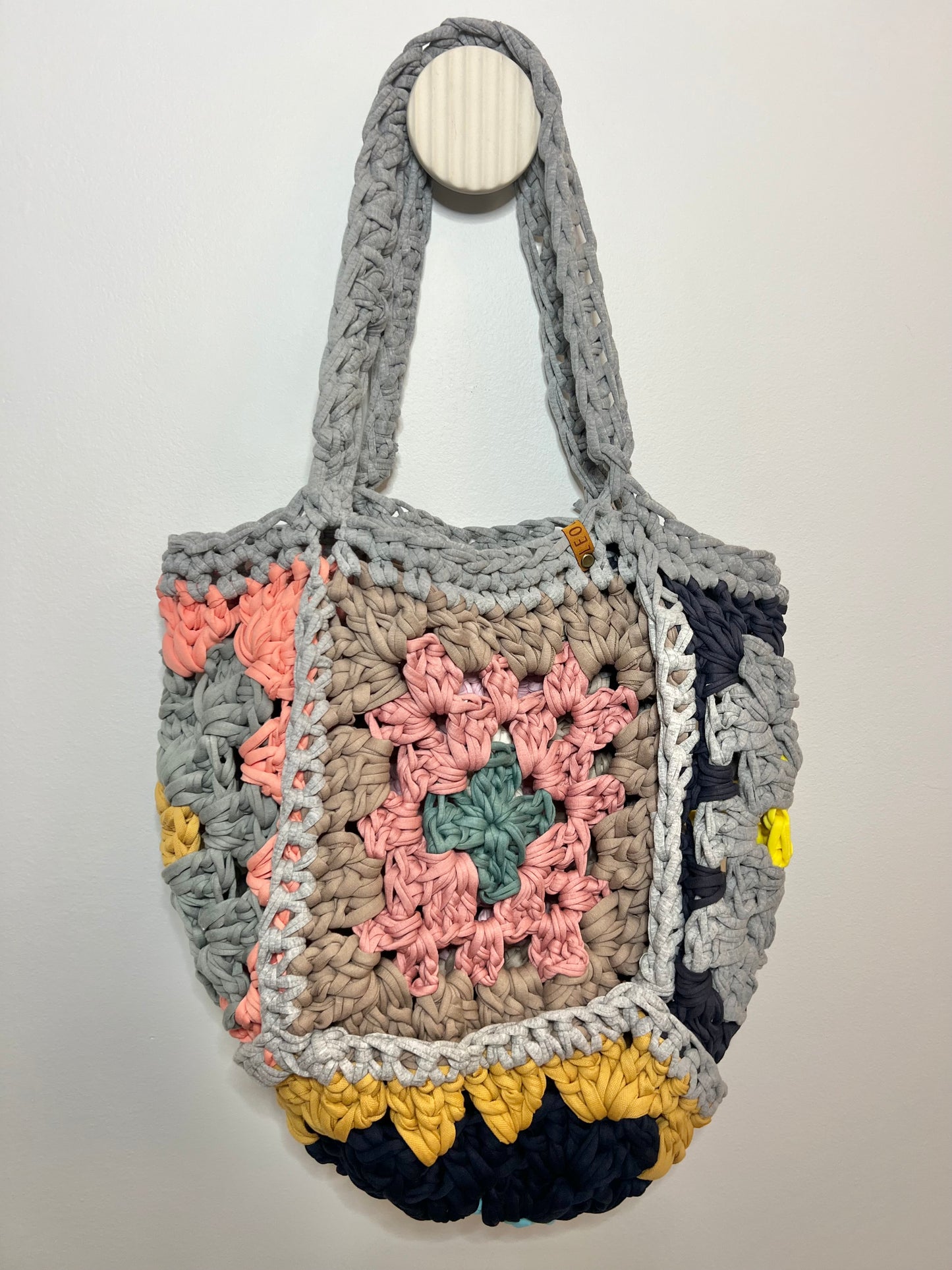 Handmade Granny Square Tote