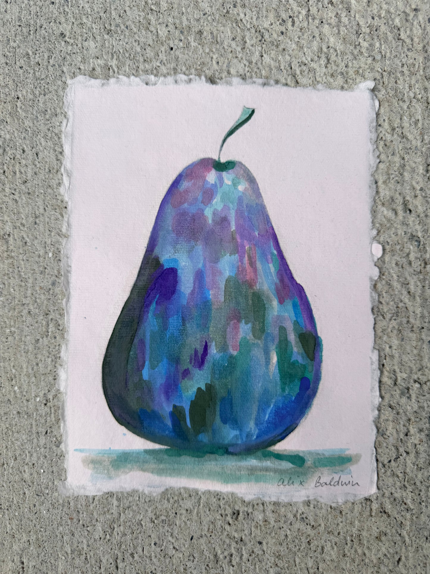 Artwork |  Pear Gouache IV