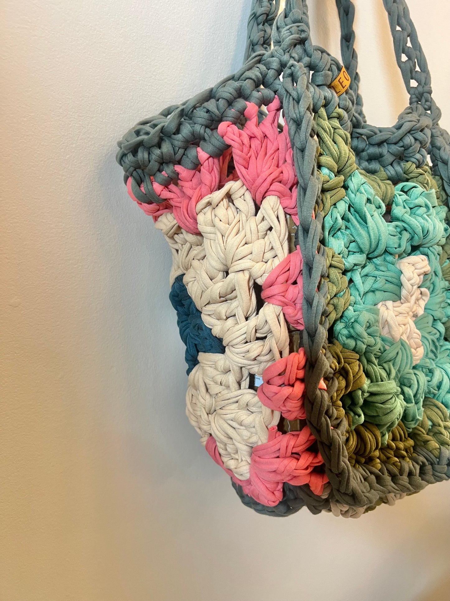 Handmade Granny Square Tote