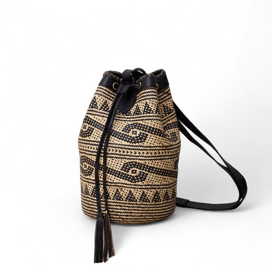 Rattan Sling Backpack