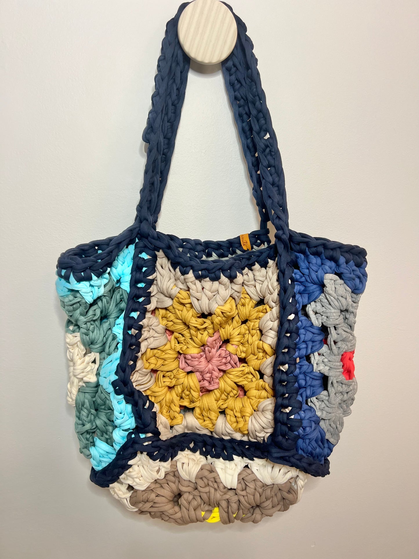 Handmade Granny Square Tote