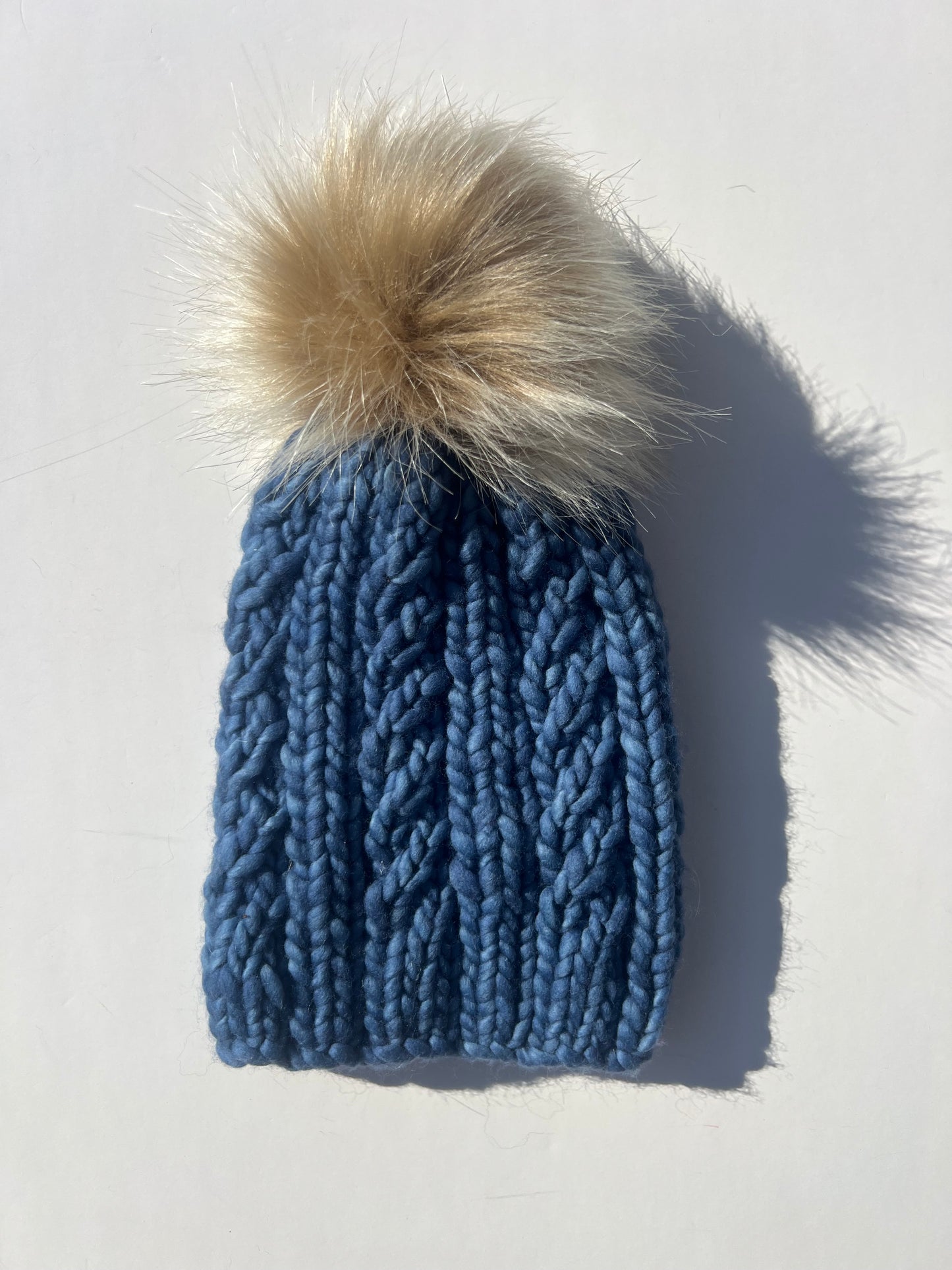 Hat + Pom | Denim