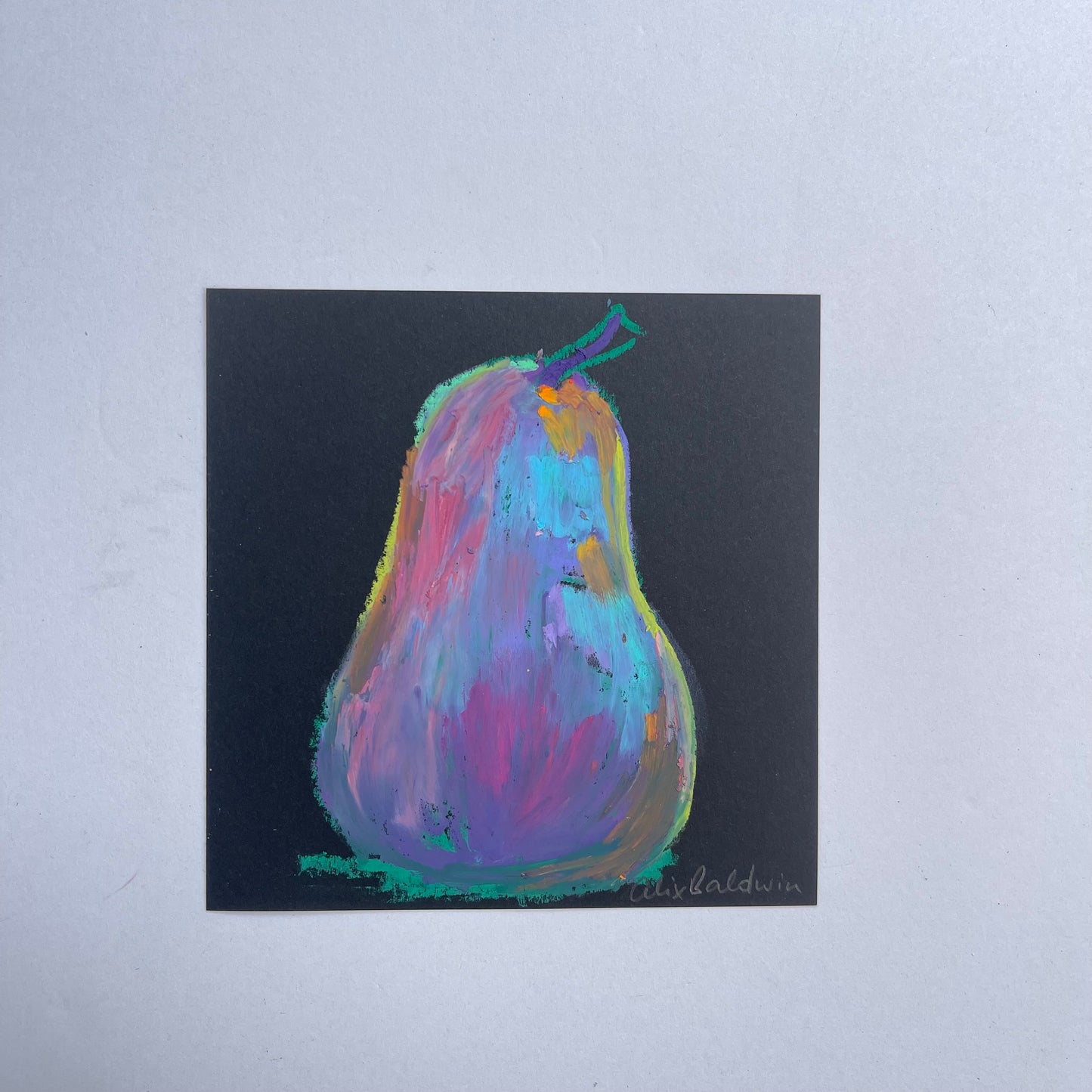 Artwork | 
Square oil pastel 5x5 XI