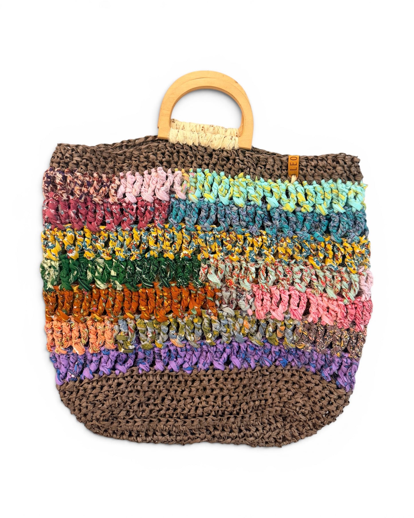 Handwoven Raffia Tote Bag
