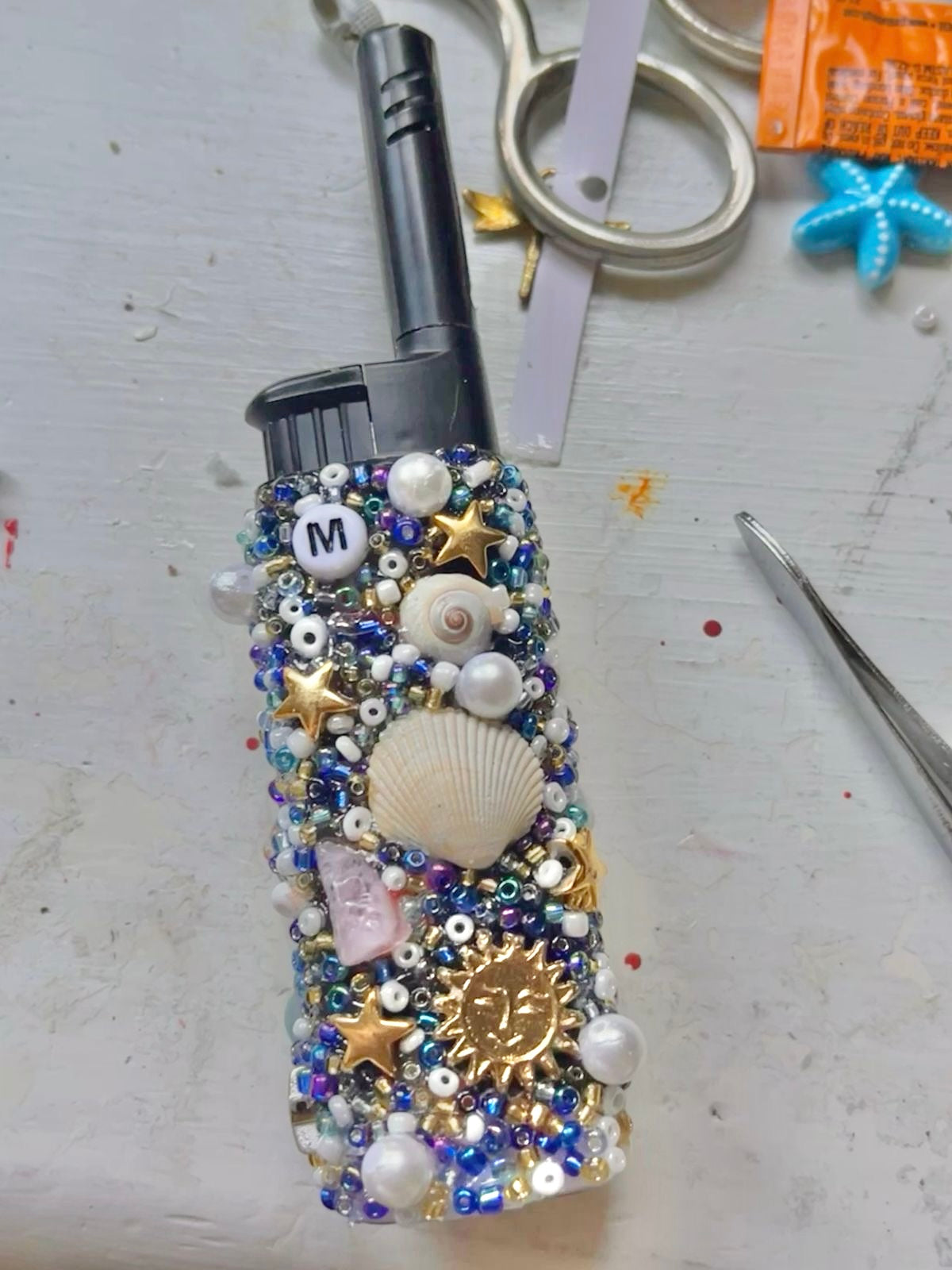 Boho House Community Craft | Bejeweled Lighter Covers | June 29