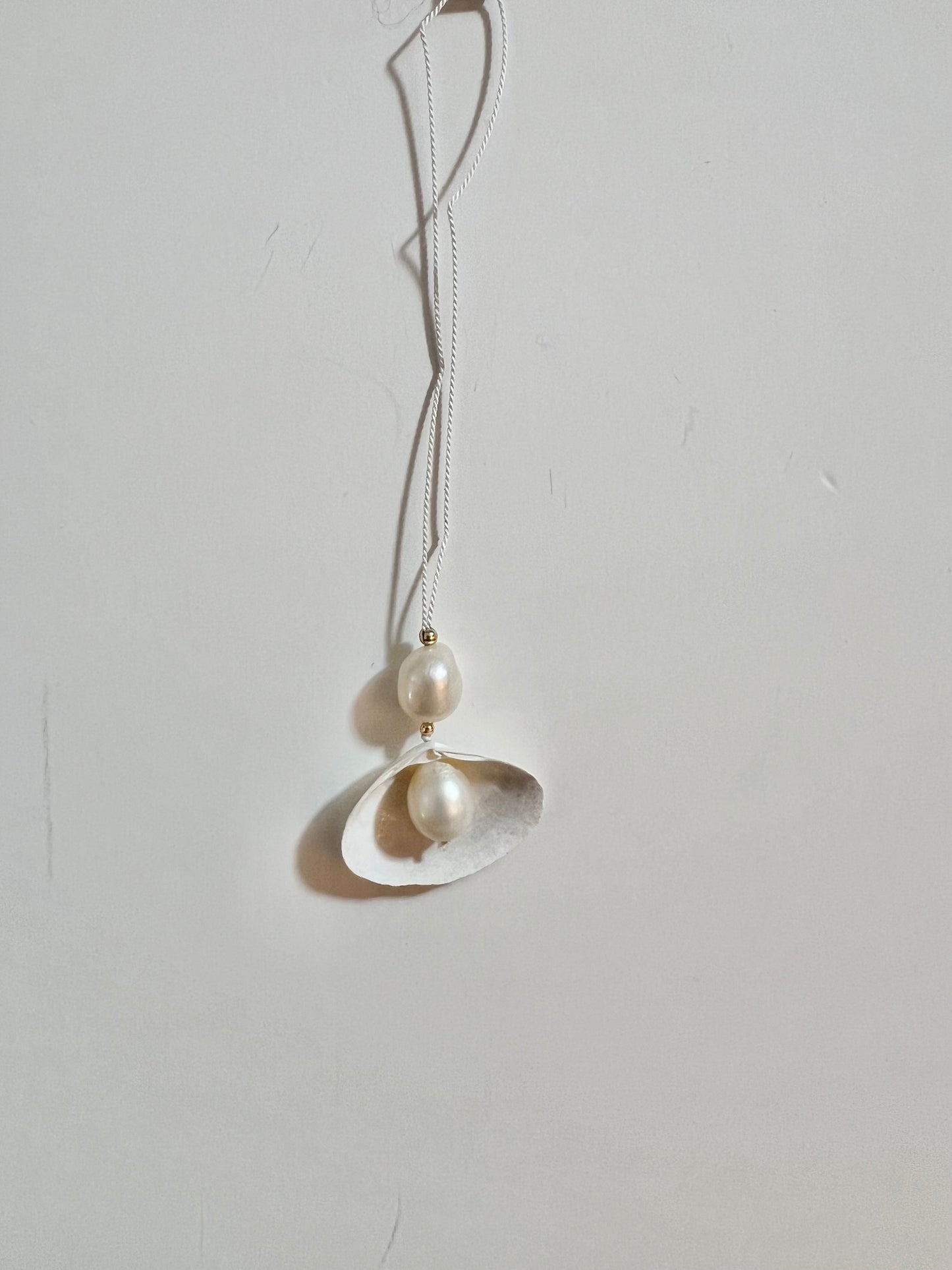 Handmade Ornament | Seashell + Pearl