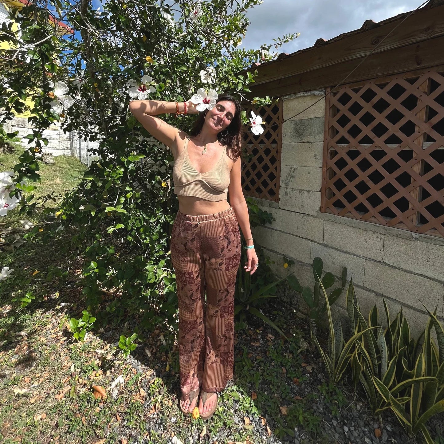 Satin Pant | Copper Mosaic