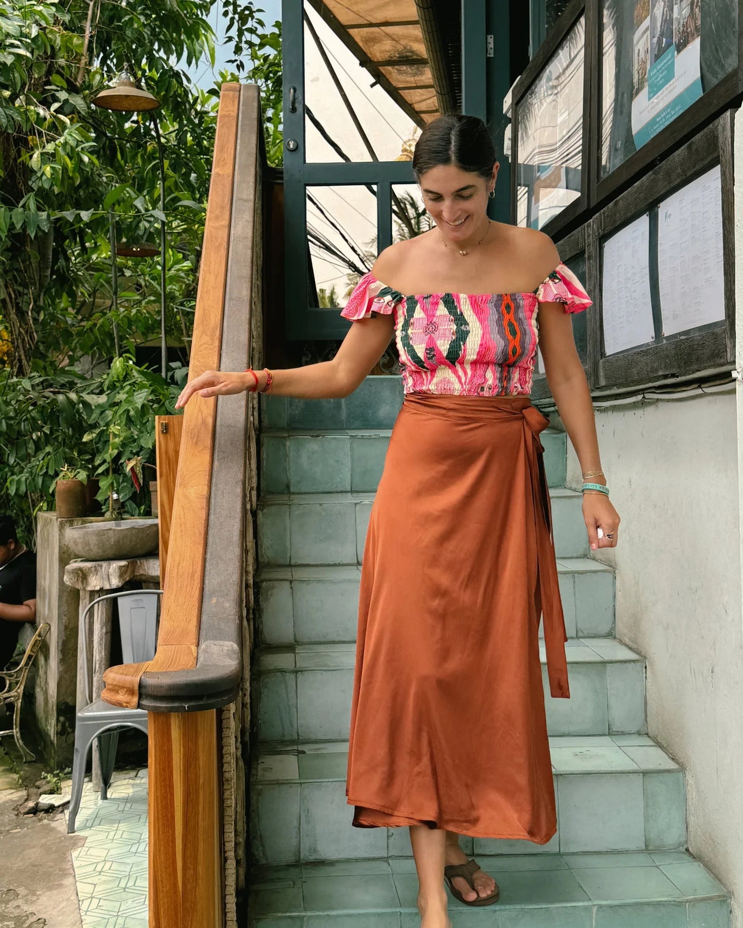 Ulu Wrap Skirt | Siena Satin