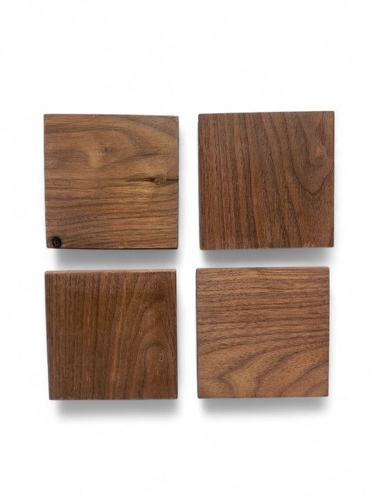 Handcrafted Wooden Coasters |  Set of 4