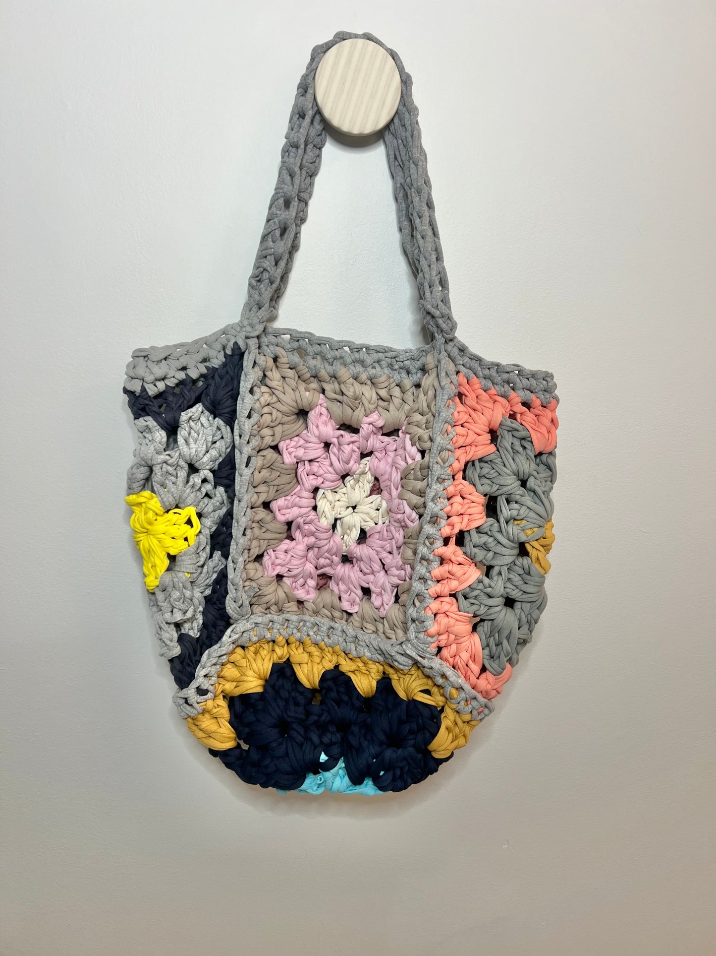 Handmade Granny Square Tote