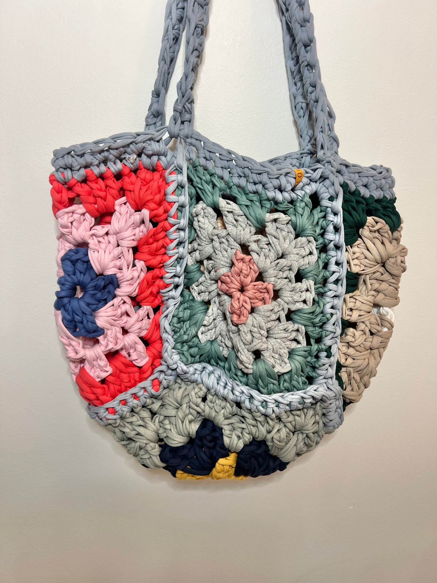 Handmade Granny Square Tote