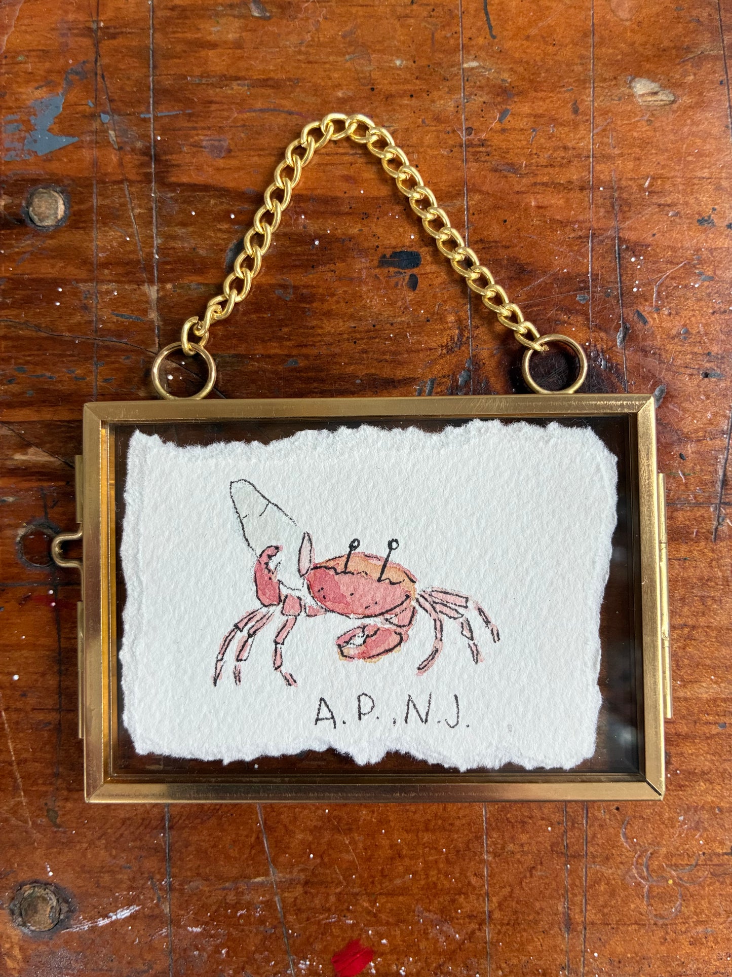 Original Watercolor Artwork | Crab