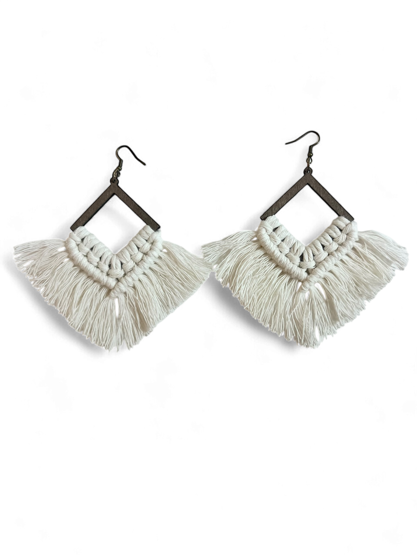 Earrings | Fringeless Diamond | Natural