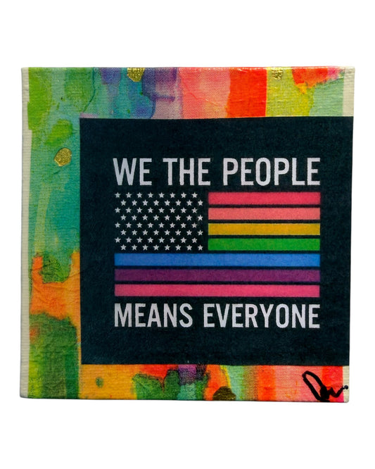 We the People | Mixed Medium Collage on Canvas