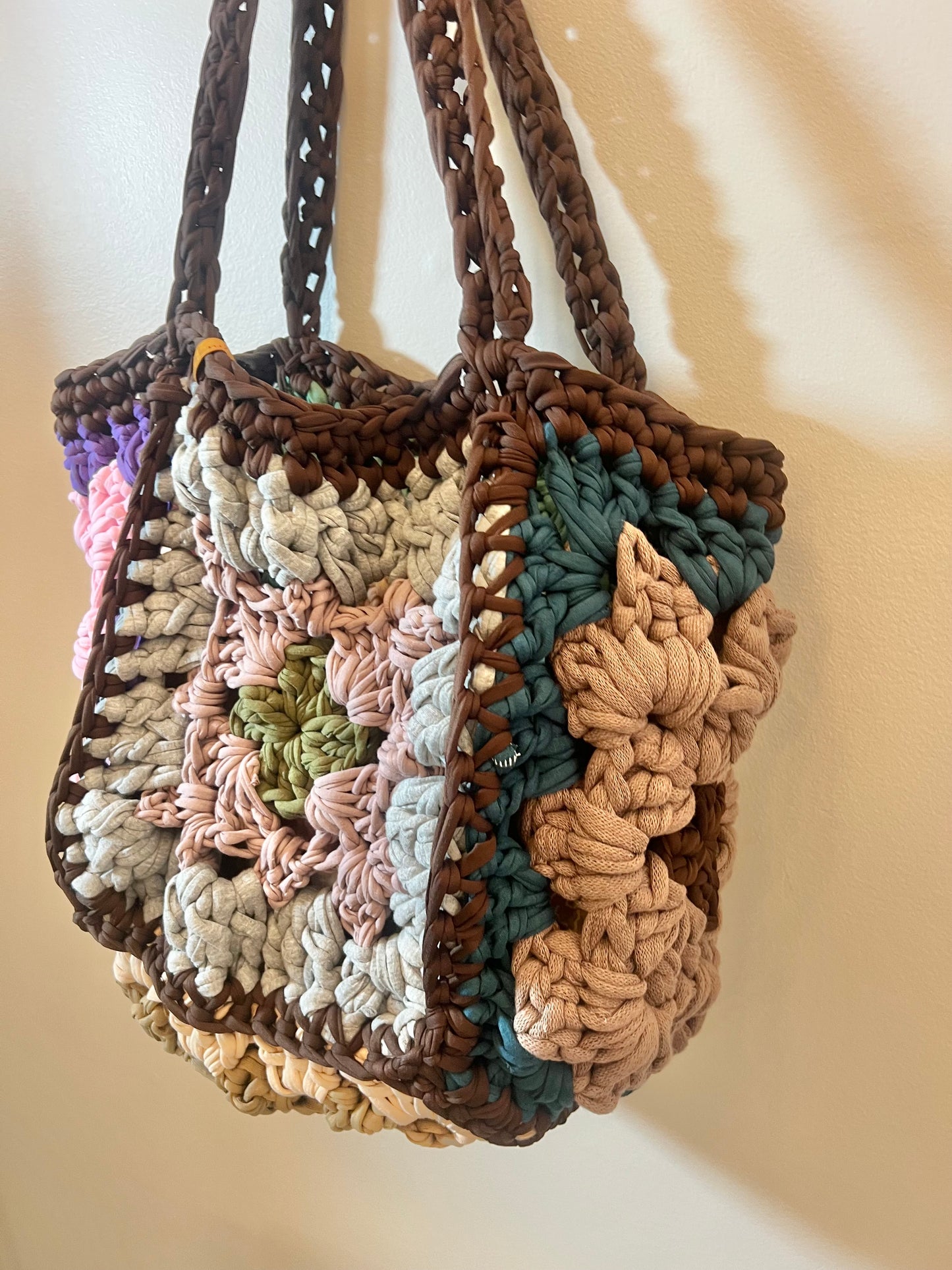 Handmade Granny Square Tote