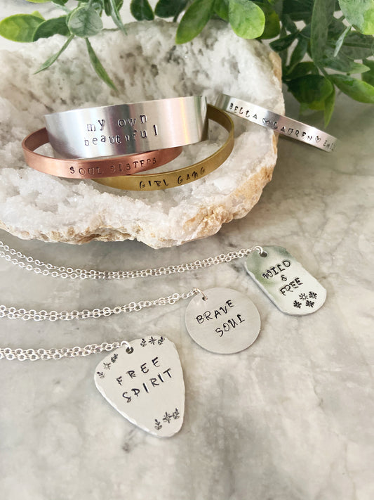 Celebrate + Create | Metal Stamping Jewelry Workshop