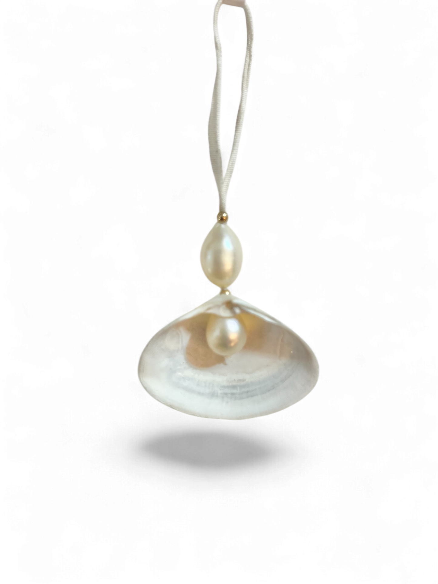 Handmade Ornament | Seashell + Pearl