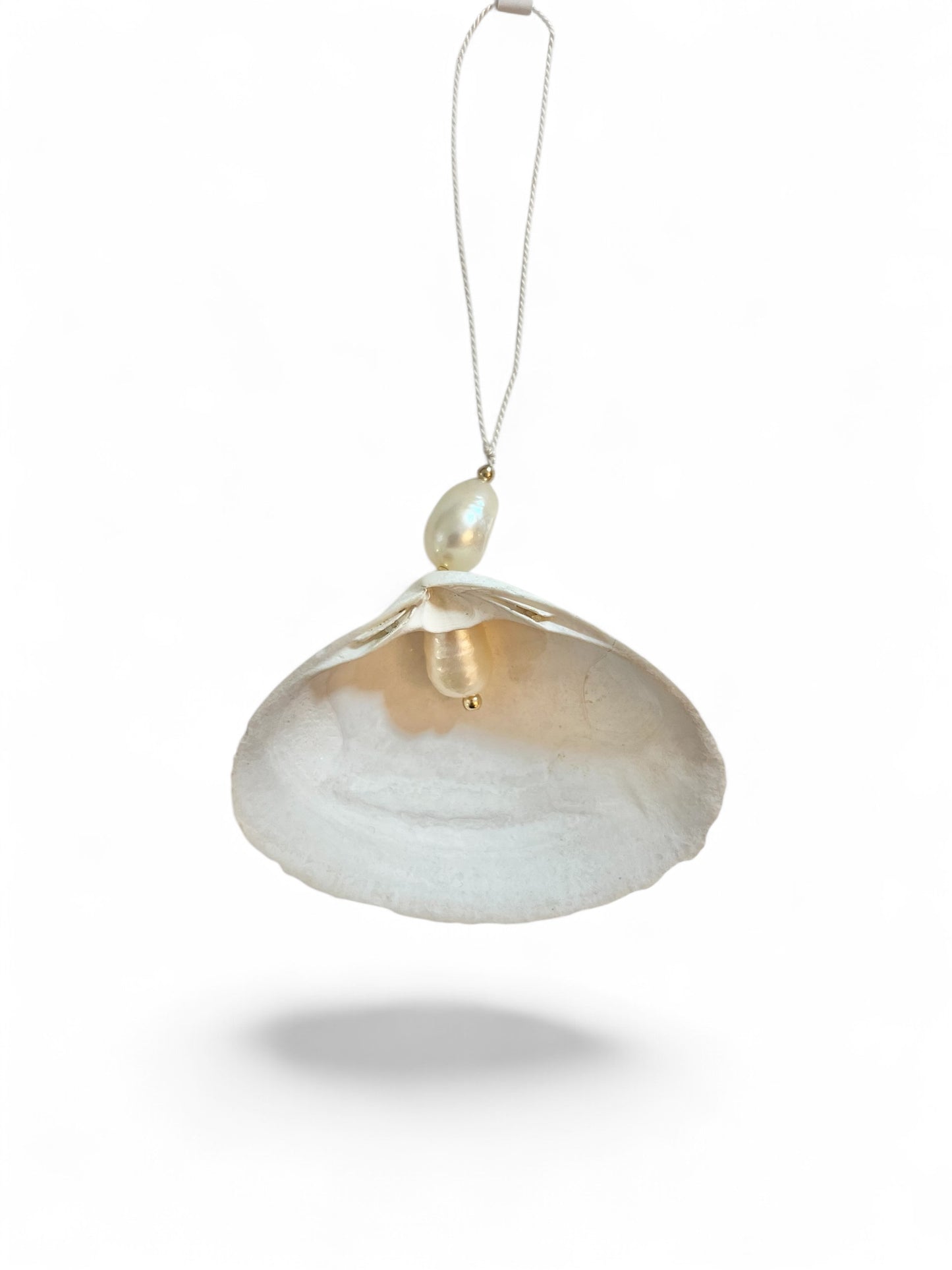 Handmade Ornament | Seashell + Pearl