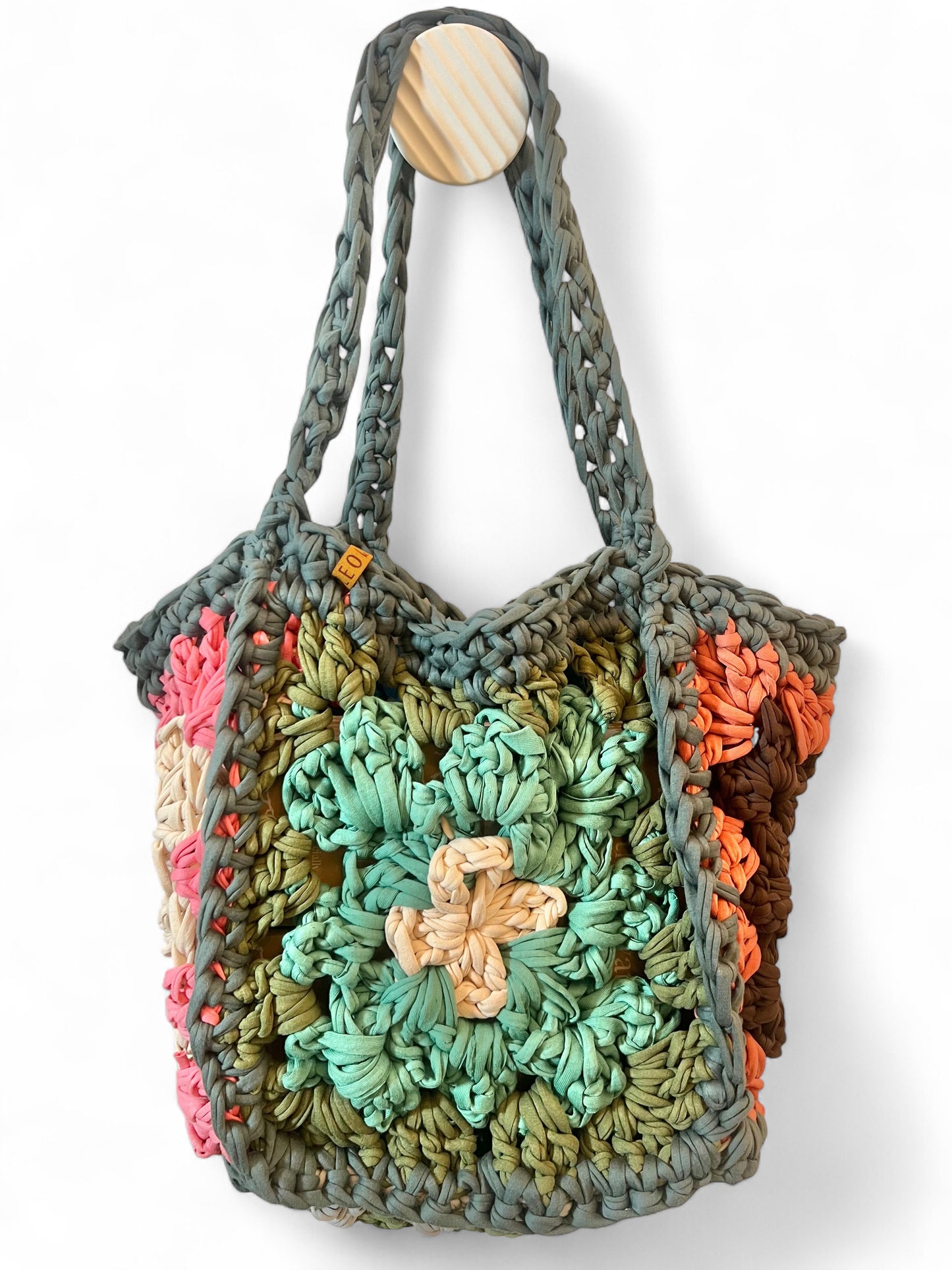 Handmade Granny Square Tote