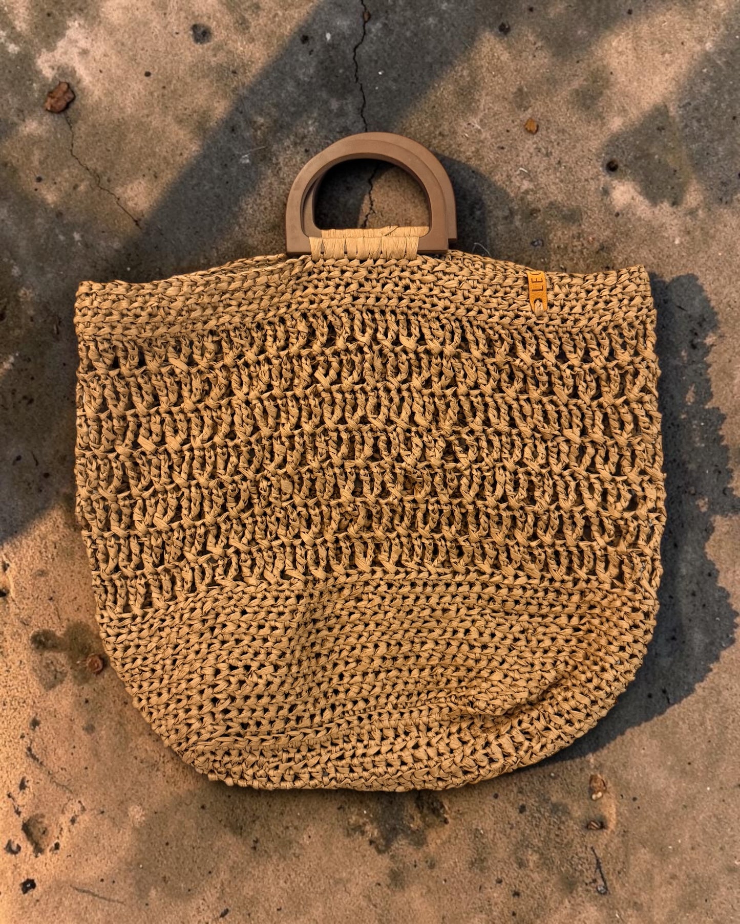 Handwoven Raffia Tote Bag