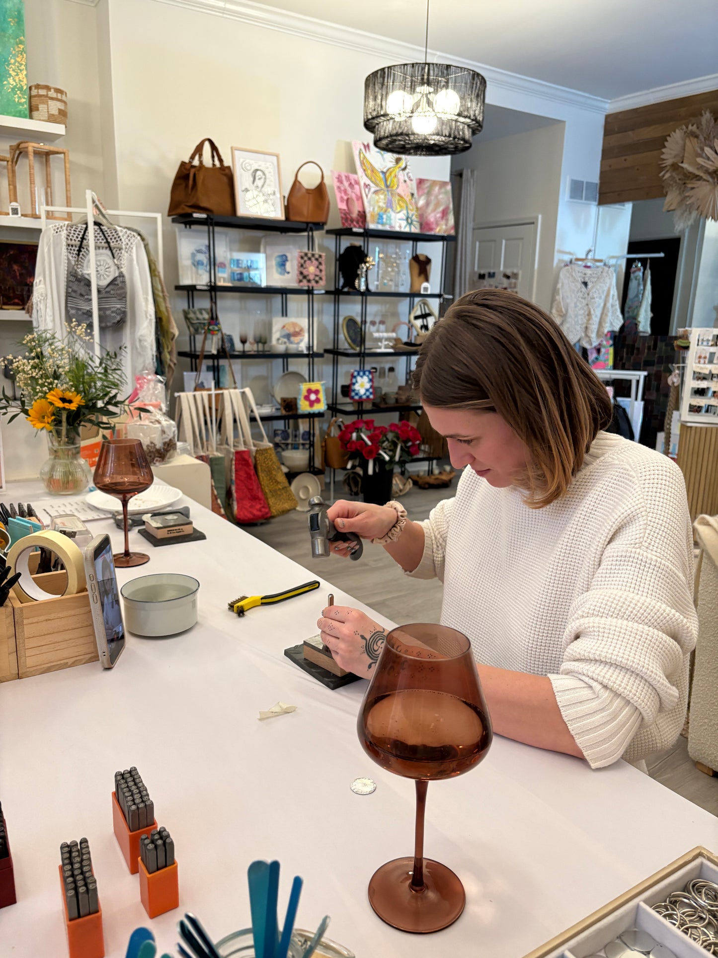 Celebrate + Create | Metal Stamping Jewelry Workshop