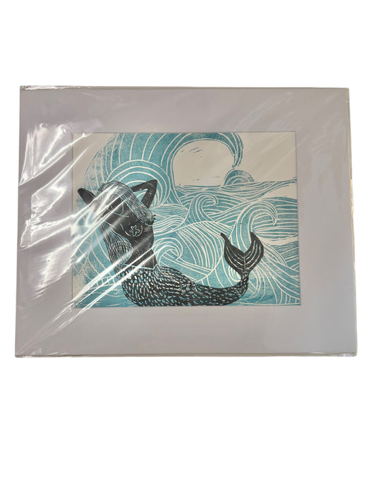 Matted Art Print | Mermaid