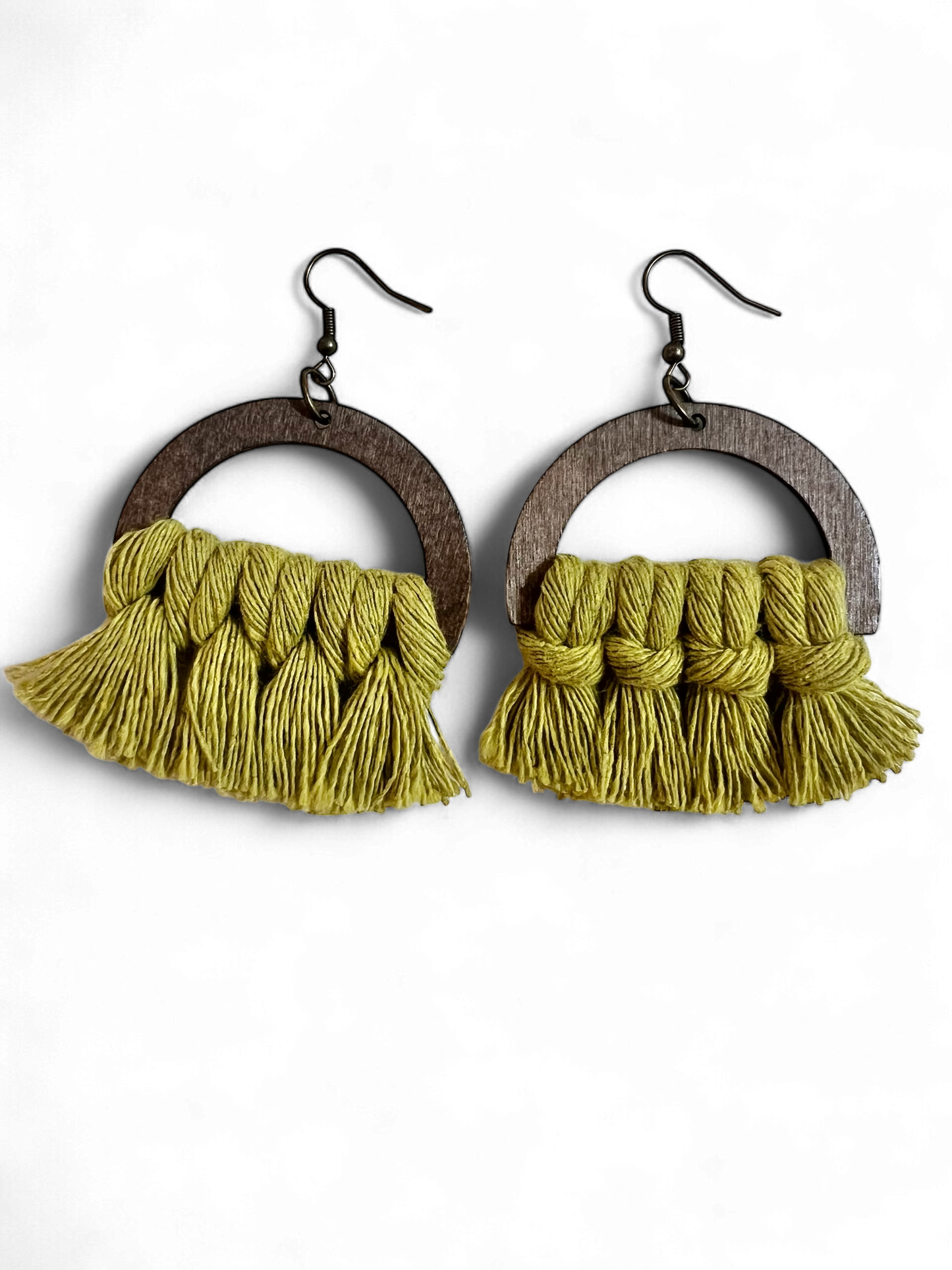 Earrings | Half Moon | Chartreuse