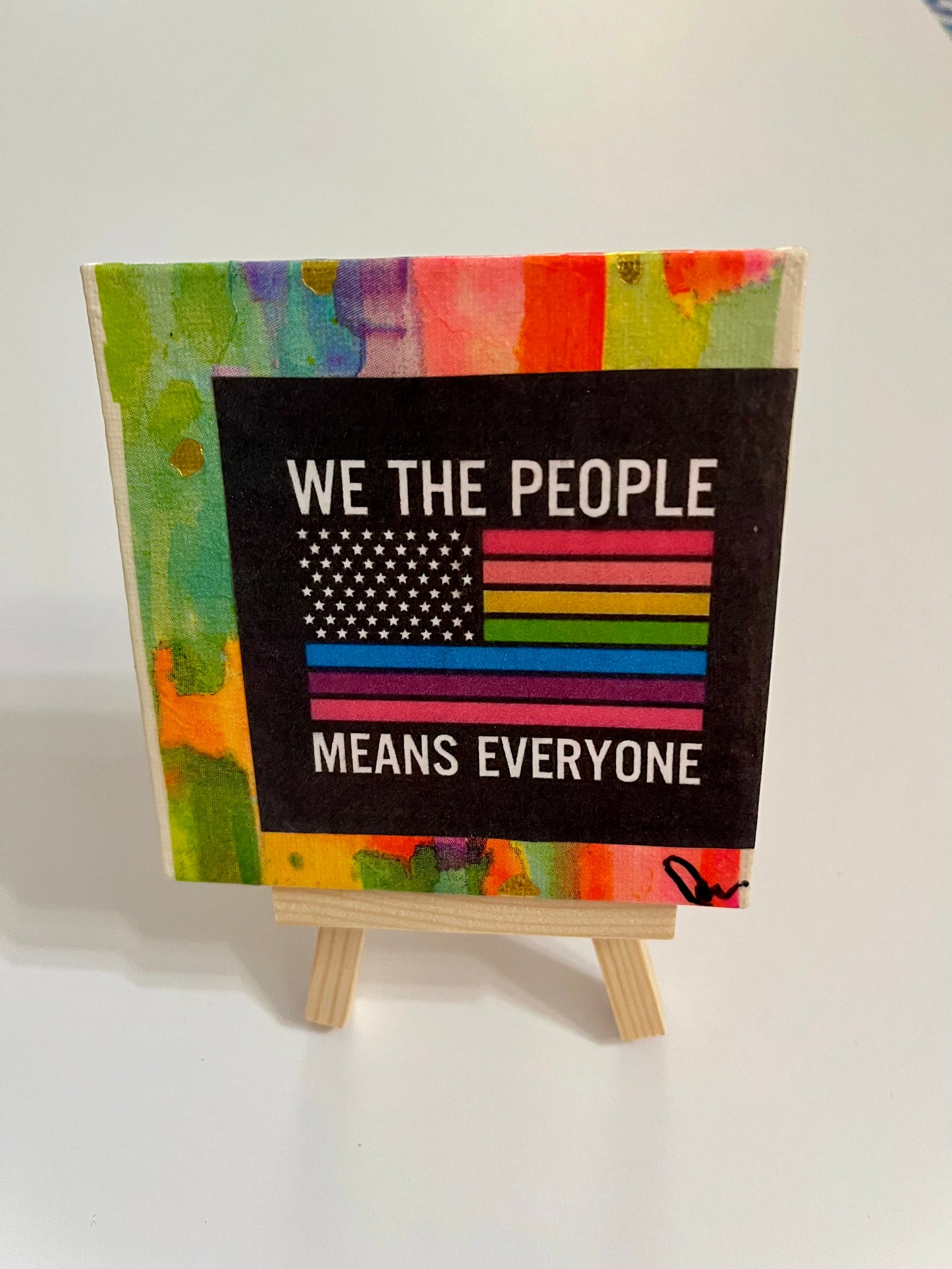 We the People | Mixed Medium Collage on Canvas