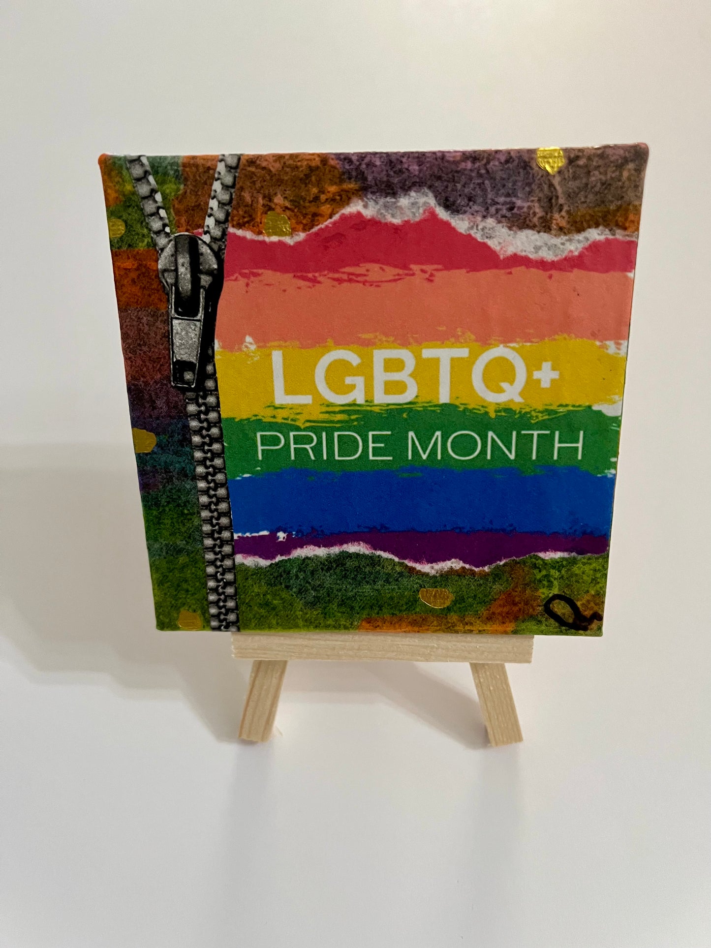 LGBTQ | Mixed Medium Collage on Canvas