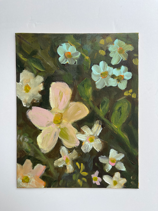 Artwork | Floral Rectangle canvas panel