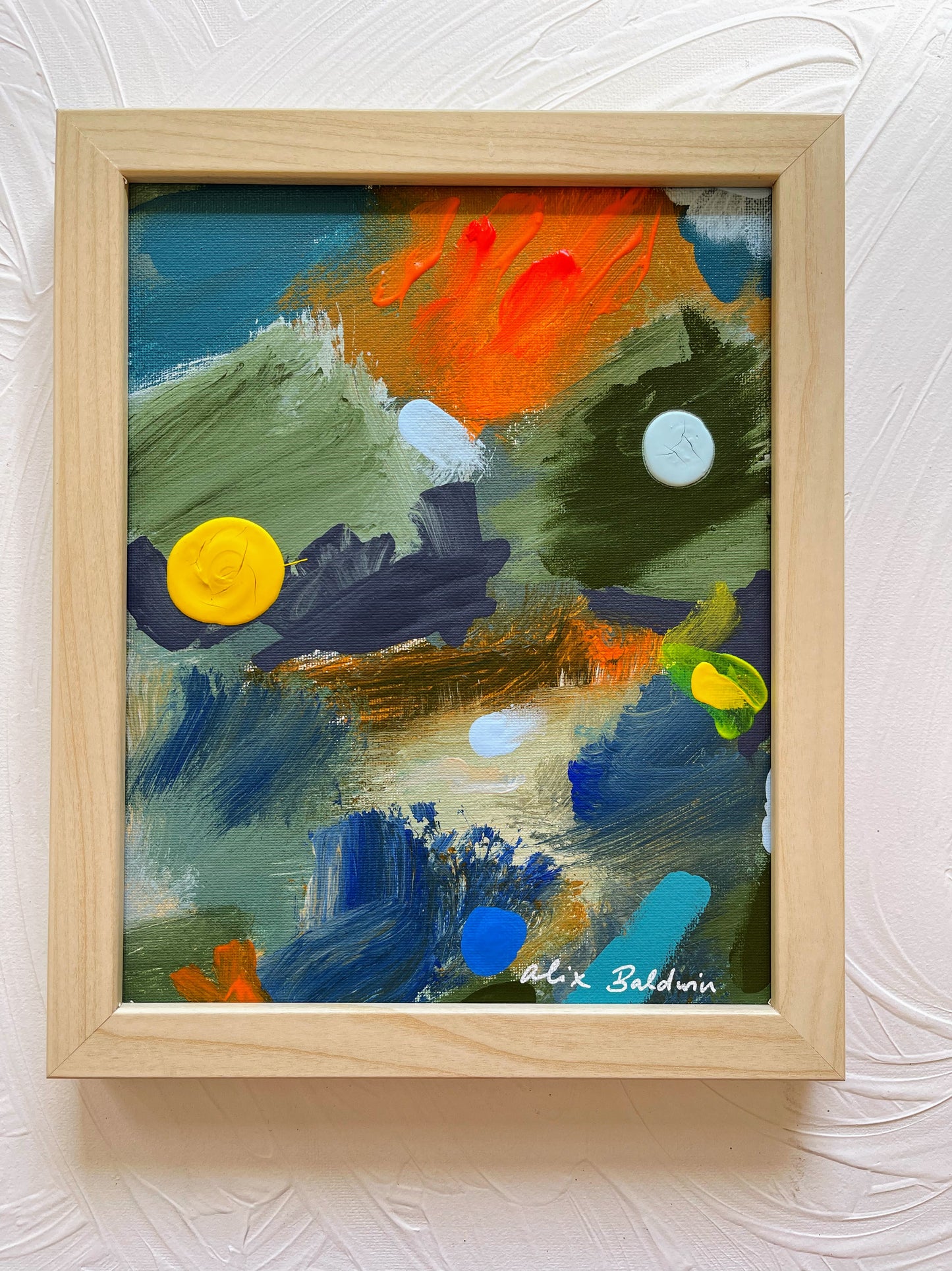 AB Art | Joyous Acrylic Paint II (11x9 Framed)