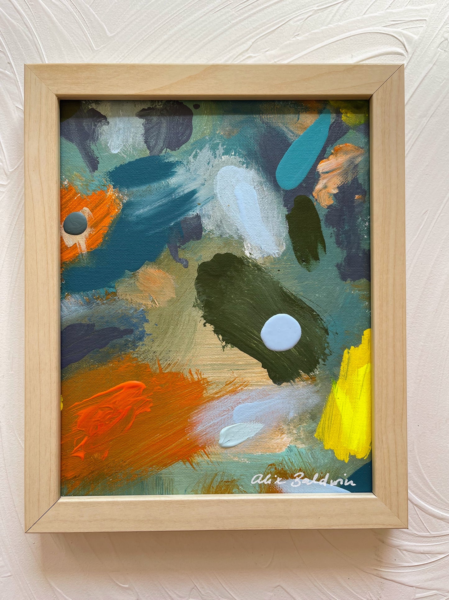 AB Art | Joyous Acrylic Paint III (11x9 Framed)