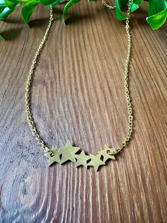 Necklace | Gold | Stars