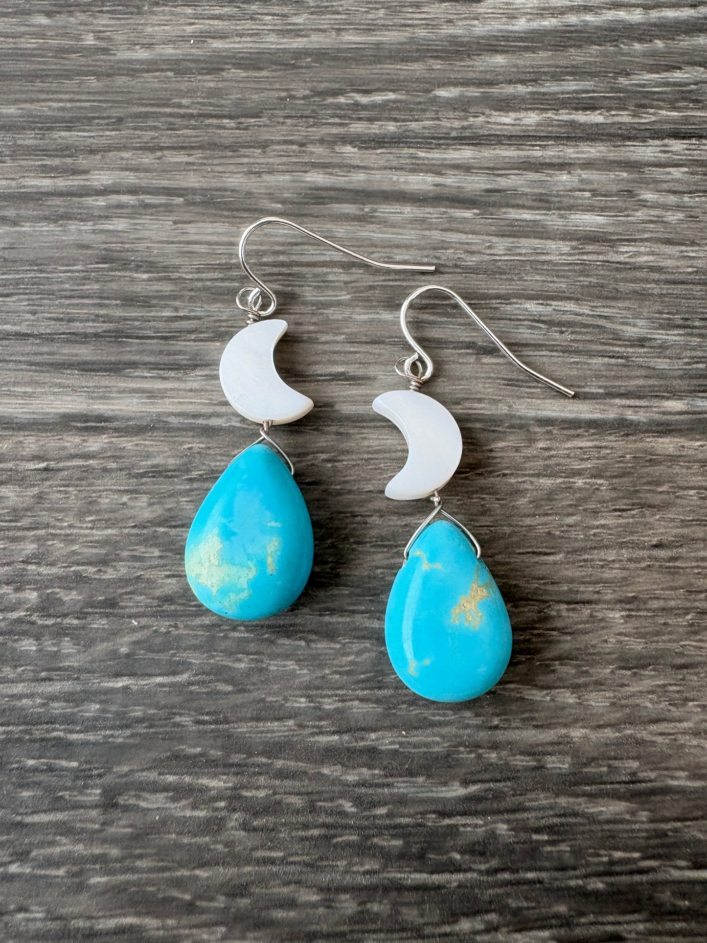 Handmade Earrings | Turquoise Moon