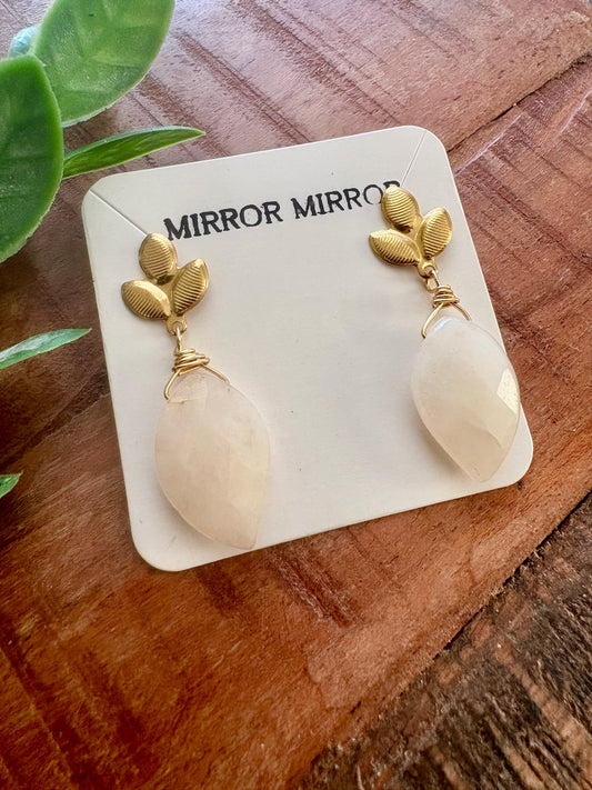 Handmade Earrings | Gold Leaf