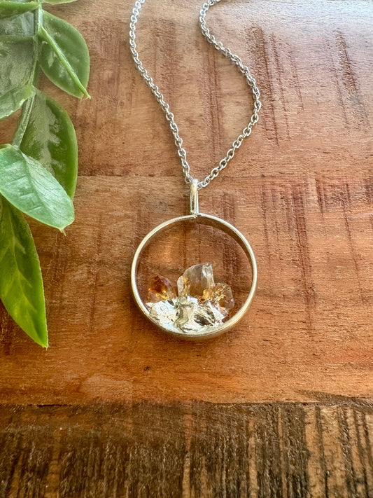 Handmade Necklace | Silver Citrine