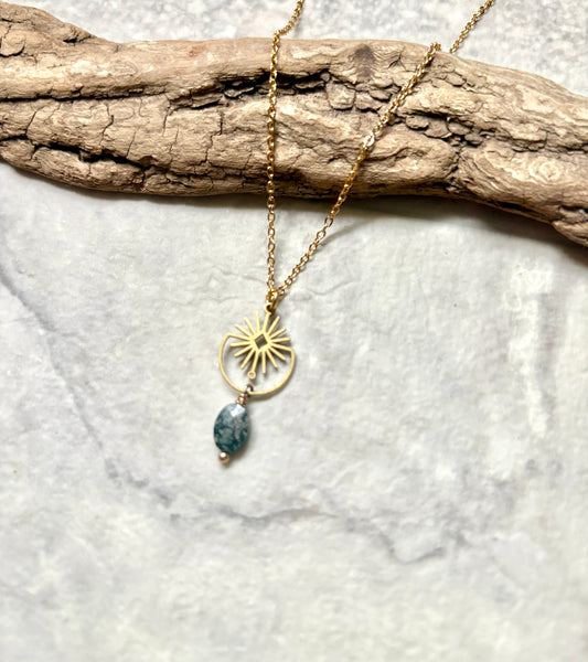 Handmade Necklace | Gold Sunburst