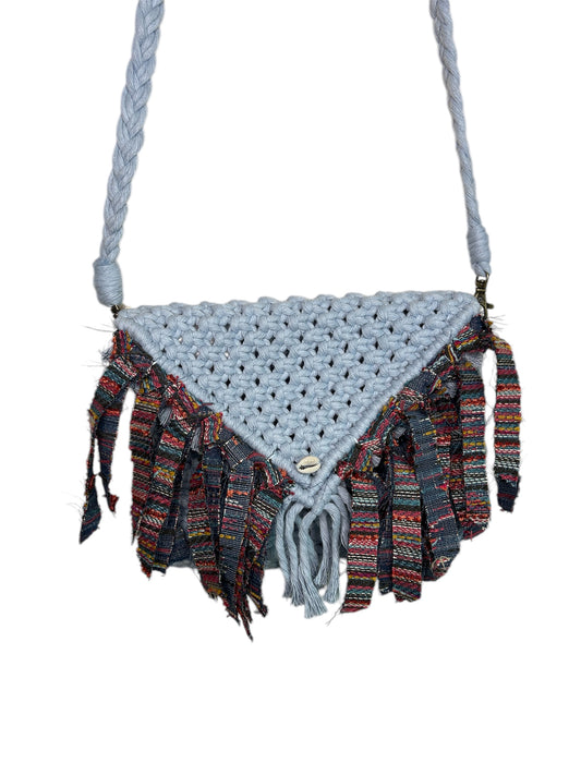 Satchel Bag | Envelope | Lagoon + Rainbow Denim