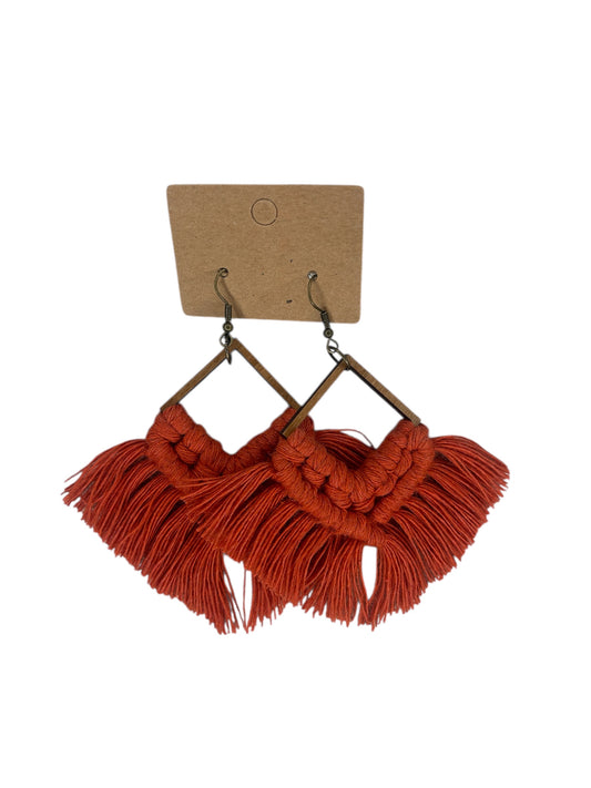 Earrings | Square Fringe | Poppy
