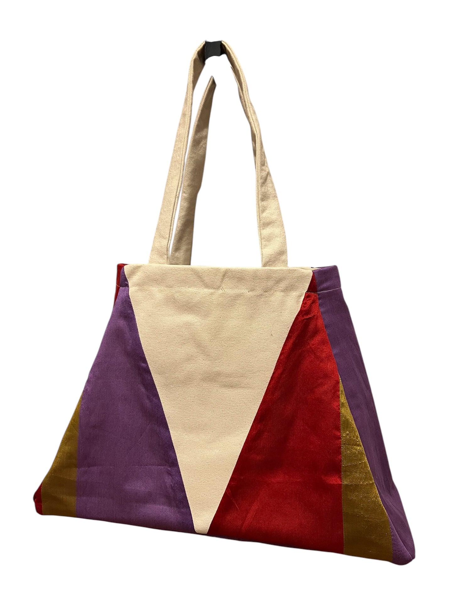 Tulsi Triangle Tote Bag | Red Purple