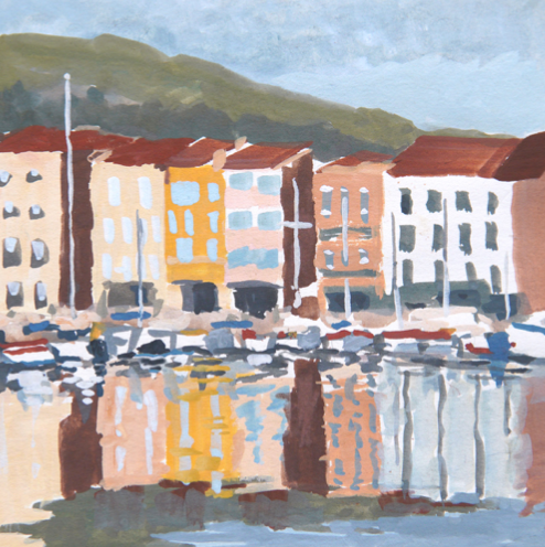 Wooden Print | Harbor La Ciotat | 4x4