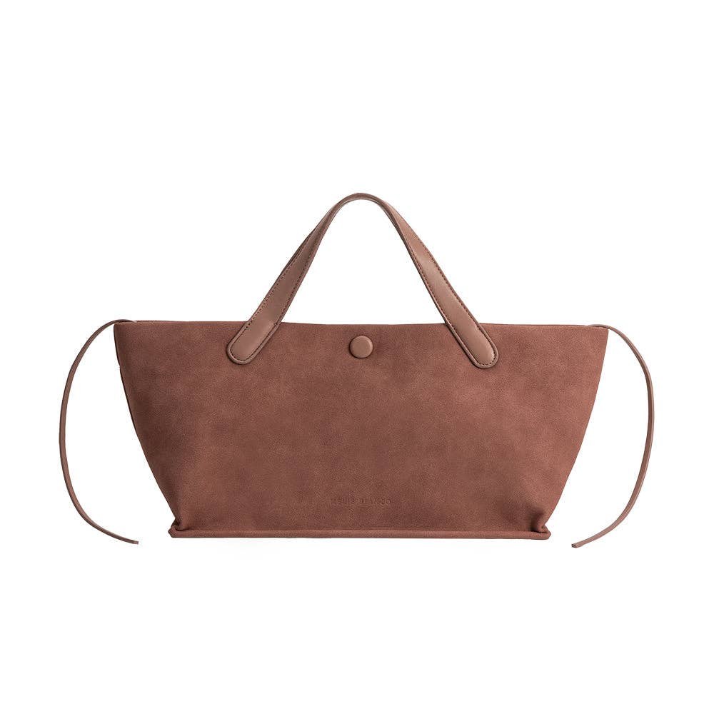 Recycled Vegan Suede Tote Bag | Mauve