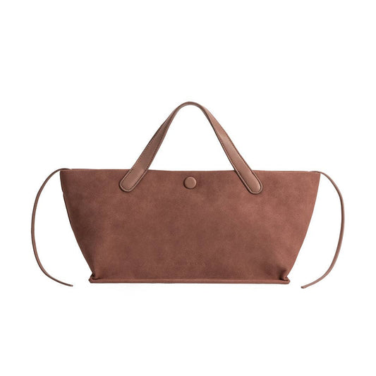 Recycled Vegan Suede Tote Bag | Mauve