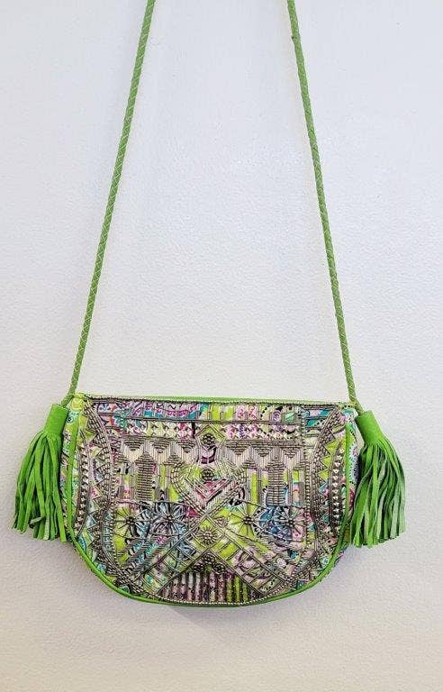 Embroidered & Embellished Boho Handbag