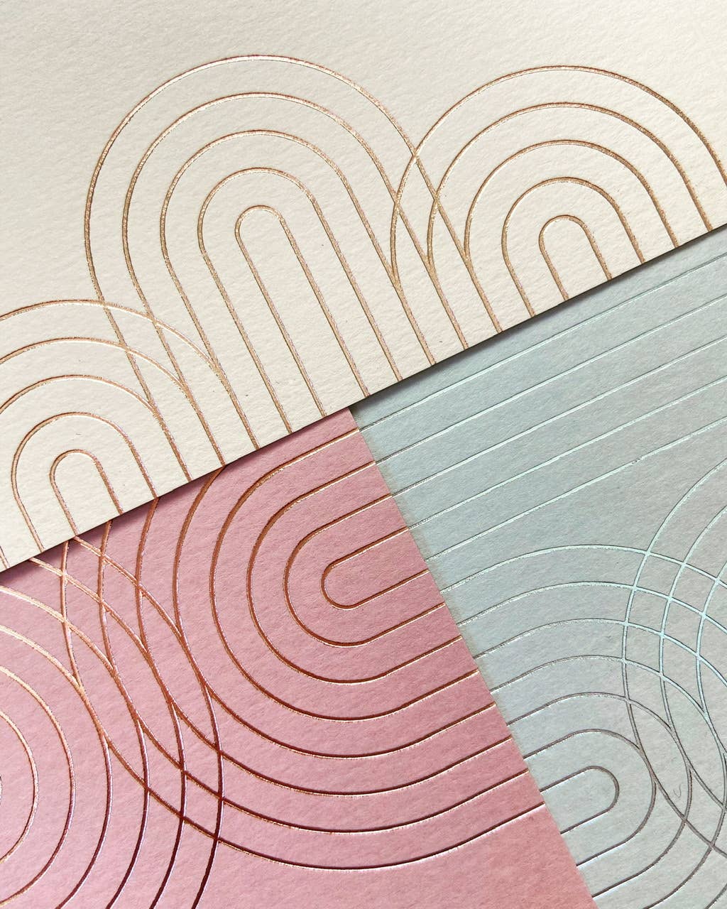 Arches Thank You Rose Gold Foil Greeting Card