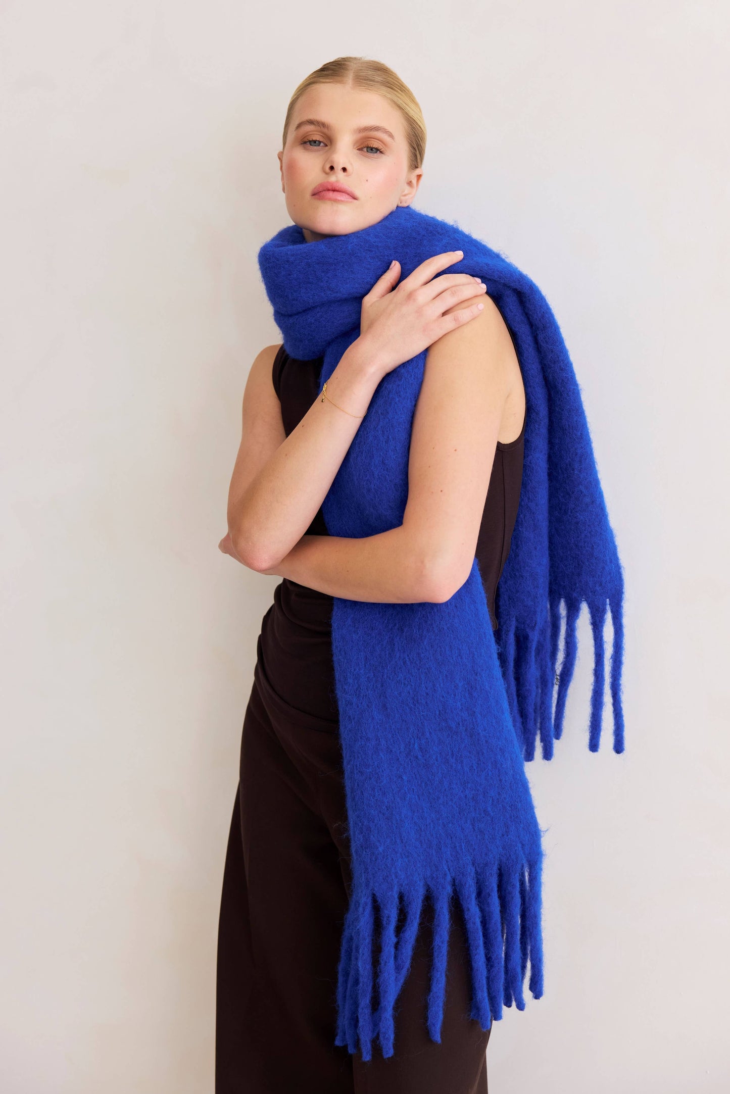 Ultra Soft Recycled Scarf | Electric Blue