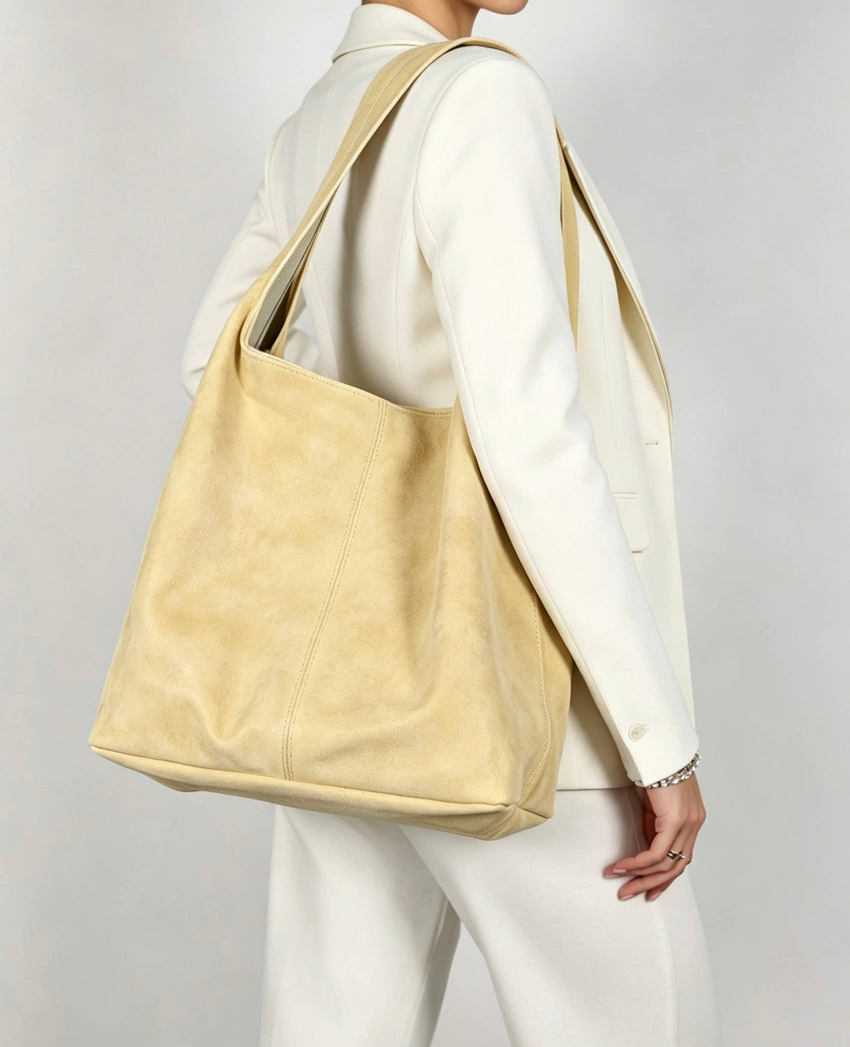 Italian Suede Hobo Bag