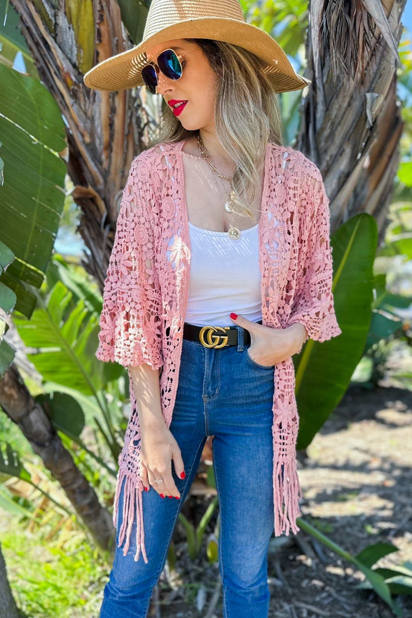 Kimono | Peach Crochet